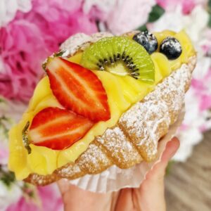 loaded croissant fruit